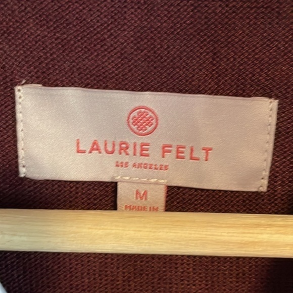 Laurie Felt Layered Sweater Women’s Size Medium Long Sleeve Preppy Burgundy - Picture 5 of 8